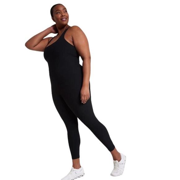 NWT Calia LustraLux Bodysuit Women XL Strappy Back Deep Aqua Blue Yoga $110 - Picture 12 of 15